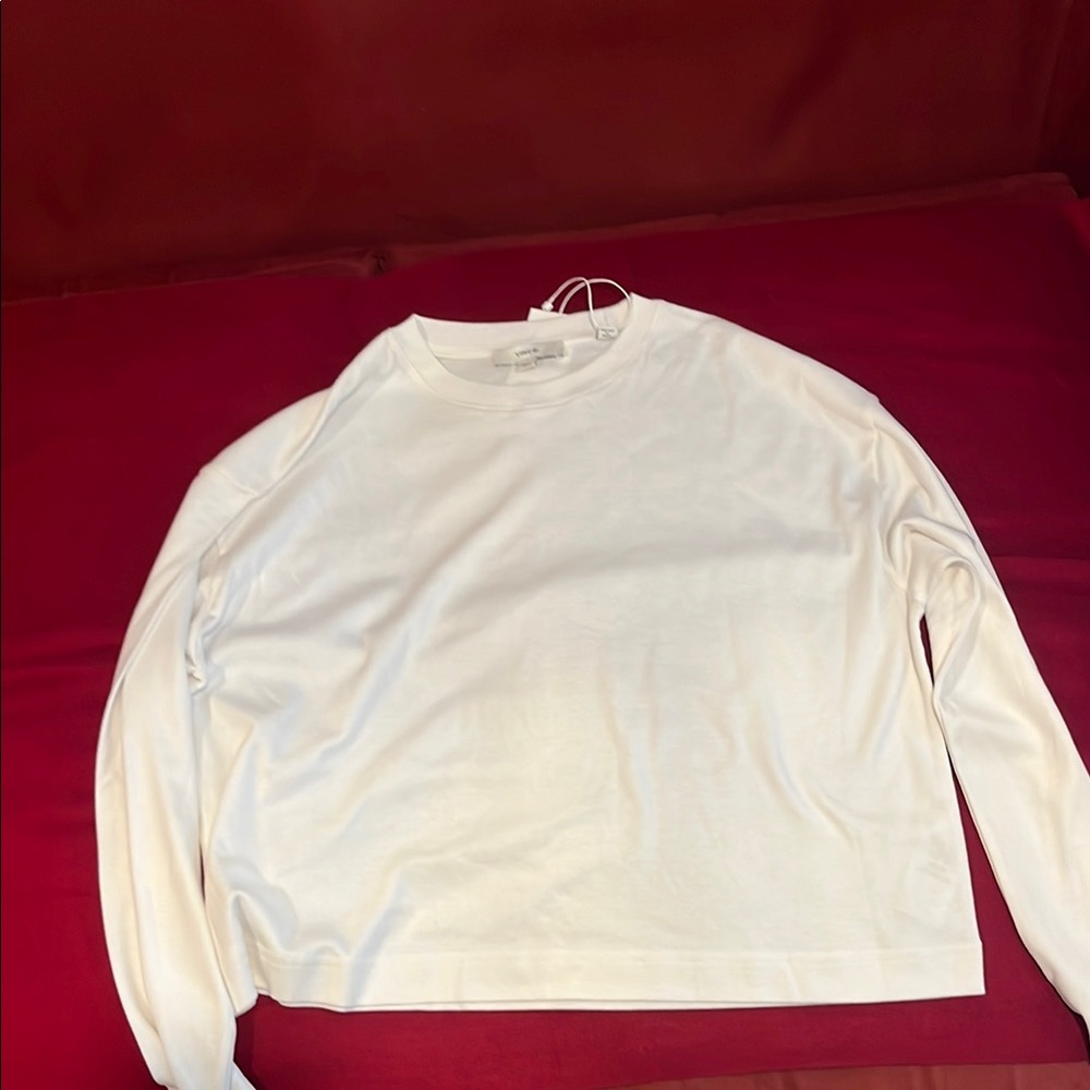Vince Ivory Crew Neck Top